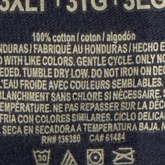 NFL PRO LINE FANATICS New England Patriots blue cotton tee shirt size 3XLT - Picture 4 of 5